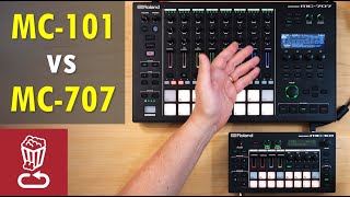 Roland MC101 vs MC707  Review pros amp cons MC101 vs MC707 [upl. by Benil447]