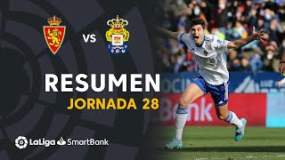 Resumen de Real Zaragoza vs UD Las Palmas 21 [upl. by Tepper]