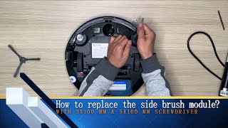 Tutorial how to replace the side brush module  motor  Coredy robot vacuum expert guideline [upl. by Ayin435]