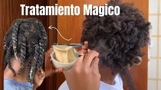 TRATAMIENTO PARA El CABELLO AFRO 4c  MASCARILLA PARA HIDRATAR el Cabello AFRO ÁLOE VERA [upl. by Reldnahc901]