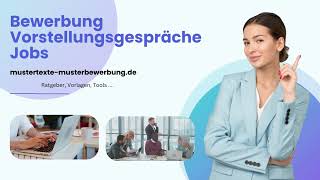 Bewerbung amp Jobsuche  Vorlagen Tools Ratgeber und Anleitungen [upl. by Littell]