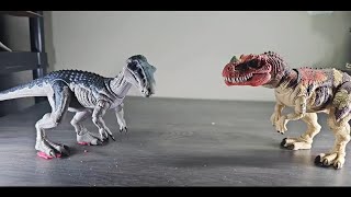 Ceratosaurus vs Baryonyx Hammond Collection Stop Motion Test [upl. by Olram]