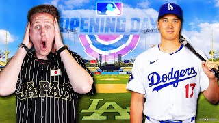 SHOHEI OHTANIS FIRST EVER DODGERS OPENING DAY  Kleschka Vlogs [upl. by Aicad]