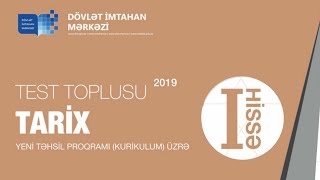 Tarix 1ci hissə test toplusu cavabları 2019 DİM [upl. by Nagaem]