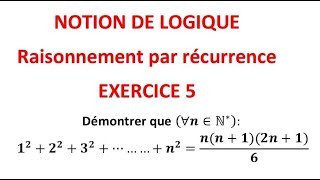 Raisonnement par récurrence exercice 5 [upl. by Farmer]