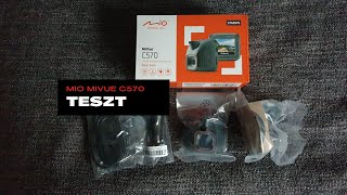 Mio Mivue C570 dashcam teszt [upl. by Osmond]