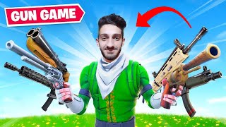 لعبة الاسلحة ب فورت نايت مع احمد  GunGame Fortnite 🔫🤯 [upl. by Nuahs490]