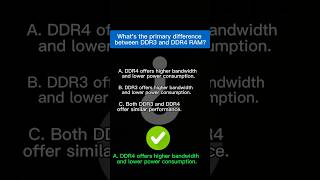 DDR4 vs DDR3 difference 🤔 computermemory question hardware computer [upl. by Elleiram]