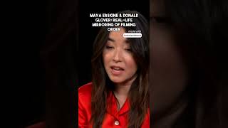 Maya Erskine amp Donald Glover Reallife mirroring of filming order [upl. by Lombardy]