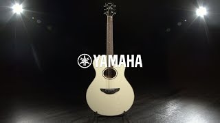 Yamaha APX600 Electro Acoustic Vintage White  Gear4music demo [upl. by Templa]