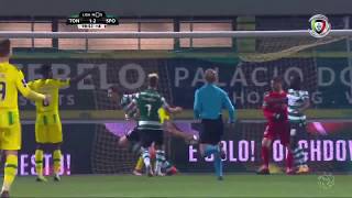 Golo de Coates Tondela 12 Sporting Liga 23ªJ [upl. by Arliene]