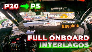 ONBOARD de P20 para P5 STOCK CAR em Interlagos com PIETRO FITTIPALDI [upl. by Aikem565]