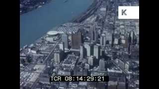 1960s Detroit aerials and car factory [upl. by Hsirehc]