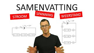 natuurkunde uitgelegd STROOM SPANNING EN WEERSTAND BIJ SERIE EN PARALLEL [upl. by Guerra]