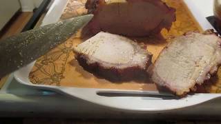 Smoked Pork Loin with a Whiskey Glaze on the Kamander [upl. by Cummins142]