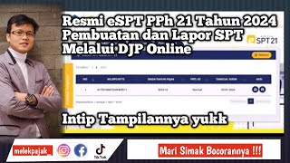 eSPT PPh 21 TER Tahun 2024 di DJP Online [upl. by Laud]