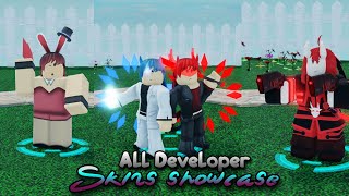 All Developer Skins Showcase  Roblox Arena Tower Defense [upl. by Donough]