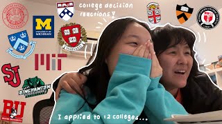 college decision reactions 2023  harvard  mit acceptance    ivys mit t20s safeties ✨ [upl. by Lisan]