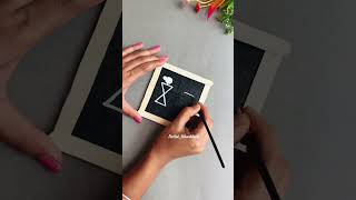 Warli wall hanging craft ideas youtubeshorts shorts warliart diy [upl. by Aiela]