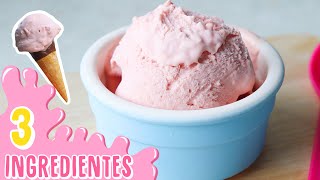 El HELADO de FRUTA mas CREMOSO con solo 3 INGREDIENTES  Helado Casero Sin Maquina [upl. by Werdma772]