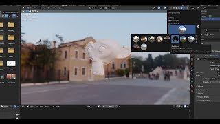 how to use the blender built in hdri images for final rendering in blender [upl. by Itraa]