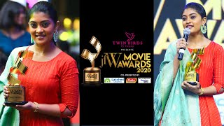 BEST SUPPORTING ACTRESS  AMMU ABHIRAMI  ASURAN WAS A LIFETIME OPPORTUNITY JFW MOVIE AWARDS 2020 [upl. by Tnerb]