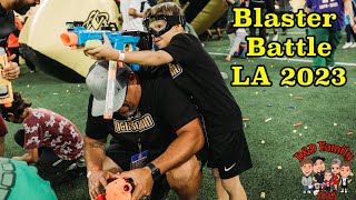 Blaster Battle inside SoFi Stadium  JEBB LA 2  DampD Family Vlogs [upl. by Reinhart]