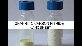 Material for Battery and Supercapacitors 2 graphitic carbon nitride NANOSHEET [upl. by Desdee98]