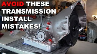 How to Properly Install a Torque Converter Into a Transmission amp Adjust the TV Cable [upl. by Hilaire]