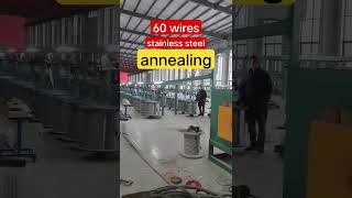 60 wires stainless steel wire annealing furnace [upl. by Andeee]