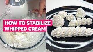 How to stabilize whipped cream this little hack will change your desserts [upl. by Odnumyar866]