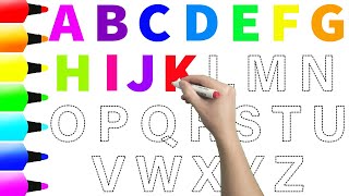 ABC for Kids  ABCDEFGHIJKLMNOPQRSTUVWXYZ  How to Write Alphabets  How to Read Alphabets  KS ART [upl. by Irish921]