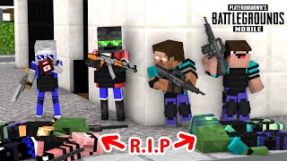 Herobrine vs Gangster Pubg Mobile Competition  Minecraft Animation [upl. by Onurb]