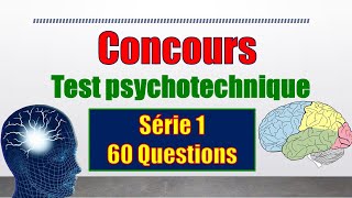 Test psychotechnique 2021 60 questions avec correction détaillée [upl. by Aneelahs422]