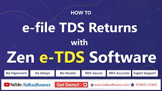 How to efile TDS returns with Zen TDS Software [upl. by Anev225]