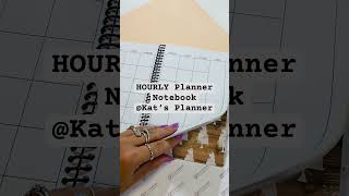 HOURLY Planner Notebook katsplannerbycatianalugo4985 hourlyplanner handmade smallbusiness [upl. by Atteram833]