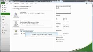 ms excel 2010 how to open and view earlier versions the current file in excel 2010 demo [upl. by Demmer173]