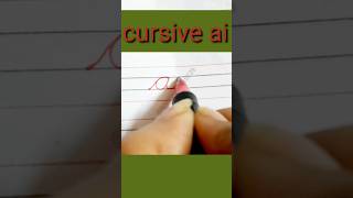 cursive writing cursive ai small letters shorts youtubeshorts learningbirds5129 [upl. by Ailerua949]