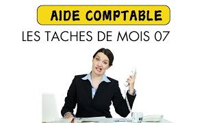 Tâches dun aide comptable du mois 7 [upl. by Norehs676]