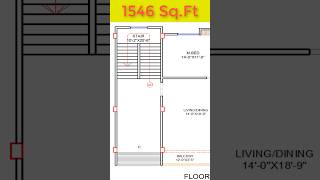 1546 sqft floor plan  3bed building caehomedesign floorplan [upl. by Aerona347]