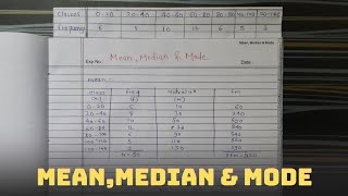 Statistics  Mean Median amp Mode for a grouped frequency data  Hindi [upl. by Getraer]