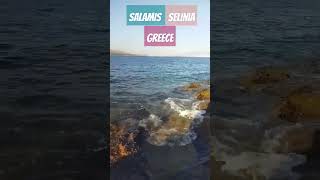 Porto Salamis SELINIA BEACH ΣΑΛΑΜΙΝΑ ROCKS SEASWIMMING PEACE Greek summer Griechenland [upl. by Kondon]