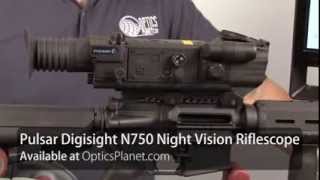 Pulsar Digisight N750 Night Vision Riflescope at OpticsPlanetcom [upl. by Atikir]