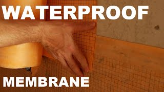 How to Install a Waterproofing Membrane in a Tile Shower [upl. by Rabjohn]