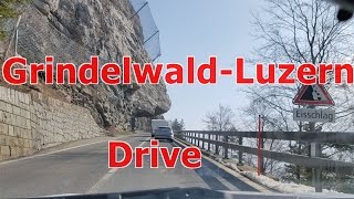 Grindelwald Wilderswil Brienz Luzern Switzerland Car Ride 4K [upl. by Peednus]