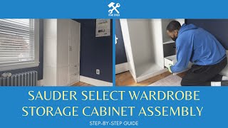 IKEA KLEPPSTAD Wardrobe with 3 doors assembly instructions [upl. by Kiefer]