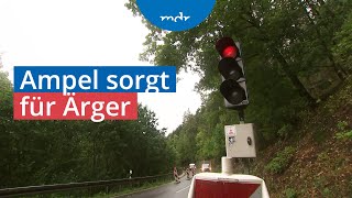 Erzgebirge Baustellenampel sorgt seit 18 Jahren für Frust  MDR um 4  MDR [upl. by Anhoj]