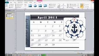 How to use Calendars in Microsoft Publisher 2010 Wallet Size [upl. by Iahs]