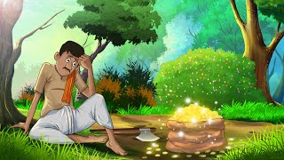 ईमानदार लकडहारा  IMANDAAR LAKADHARA Ideological Stories  हिंदी कहानियां  Kahaniya  Ssoftoons [upl. by Nerita99]