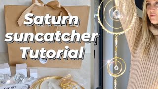 large crystal suncatcher tutorial  Saturn suncatcher DIY tutorial [upl. by Elson]